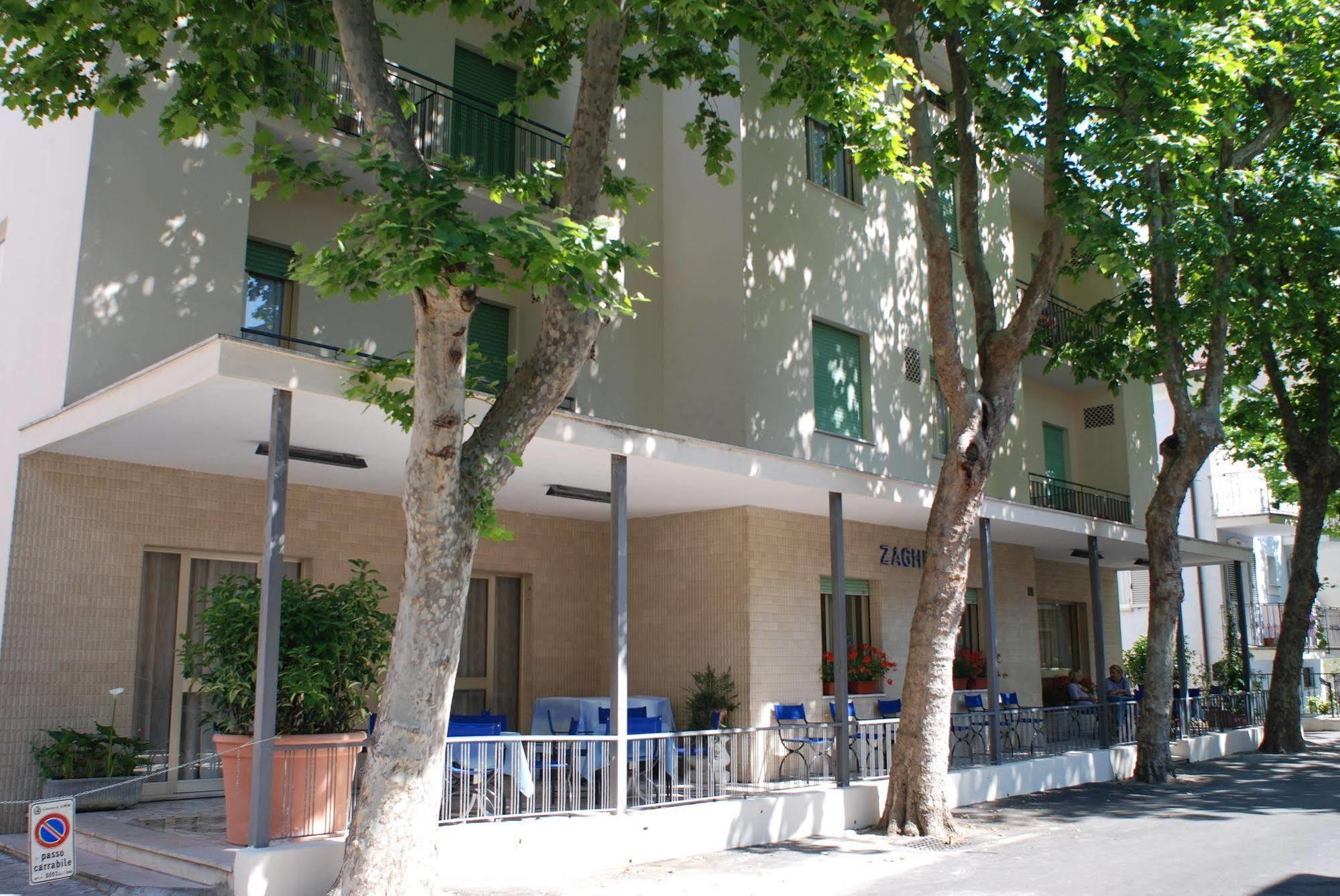 Hotel Zaghini Rimini Exterior foto